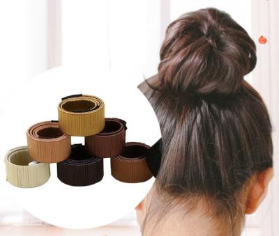 China Sexy Bun Synthetic Magic Maker Tool DIY Twist Bud Head Band Ball French Donuts Wig Dish Made Hair Band for sale