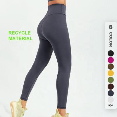 China Antibacterial Recycled Eco Friendly Fitness Leggings Workout Women Yoga Pants Tights Tummy Control Yoga Pants for sale