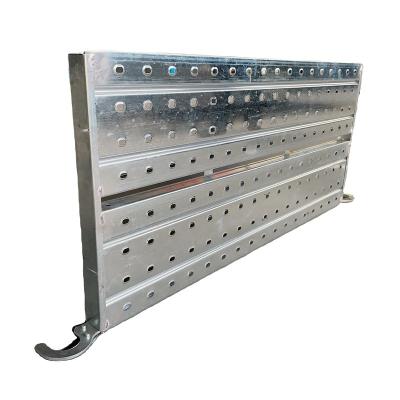 China Modern Steel Scaffolding Double-panels Springboards Metal Planks With Hooks for sale