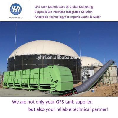 China Enameled Bolted Anaerobic Digester Tank 1000 M3 CSTR For Organic Waste for sale