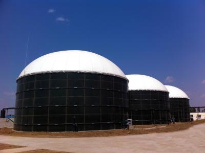 China ISO 9001 White Gas Holder Tank , Methane Gas Digester 1200 G / M2 Weight for sale