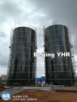 China Pre Fabricated Vertical Storage Tank Glass Fused To Steel Material for sale