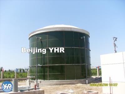 China Bolted Industrial Water Tanks 2 Layer Of Glass Coating AWWA D103 Std for sale