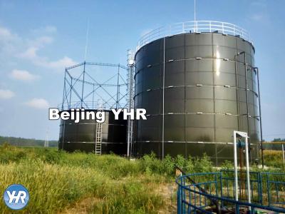 China Waterproof 1500 V Anaerobic Digester Tank AWWA D103 / EN ISO 28765 Std for sale