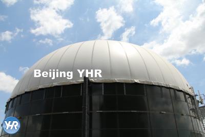 China GLS Bolted Steel Storage Tanks Titanium Rich Steel Plates 3450 N / Cm Adhesive for sale