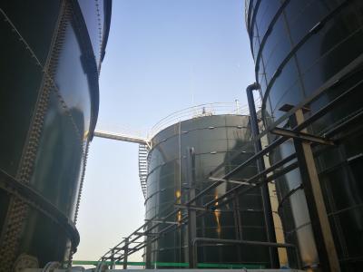 China Industry Glass Coated Steel Tanks , Glass Lined Water Storage Tanks AWWA D103 - 09 for sale