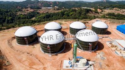 China GFS Top Mounted Methane Storage Tank For Cow Manure Biogas Project for sale