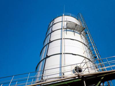 China Het Glas van vliegash silo slurry storage GFS aan Staaltank die wordt gesmolten Te koop