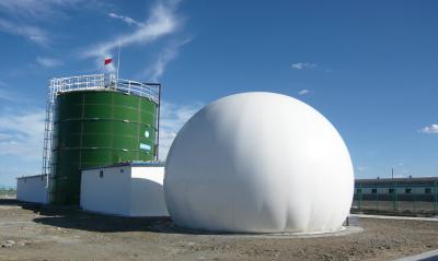 China Hardness 6.0 Mohs Glass Fused Steel Biogas Storage Tank for sale