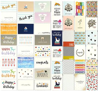 China Europe Customized 4 x 6 Inch Greeting Cards For Birthday Wedding Included Envelopes for sale