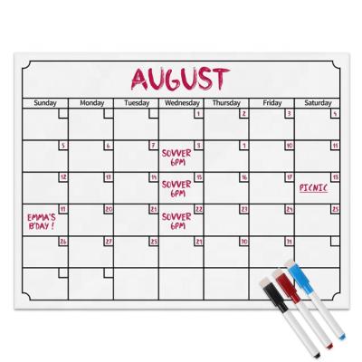 China Writing Dry Erase Calendar Small White Board For Kitchen Fridge And Large Magnetic Whiteboard for sale