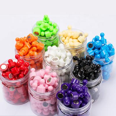 China Hot Sales Colorful Custom Small Size Plastic+Magnet Force Magnetic Thumbtack for sale