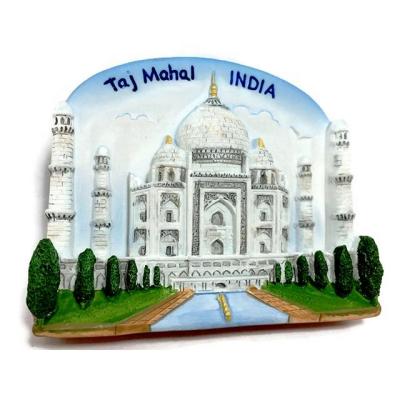 China Shape Amazon Hot Sales India Souvenir Custom Resin 3D Tourist Fridge Magnet for sale