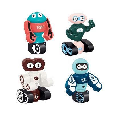 China The Other Amazon 2021 Kids Magnet Creative Toy Building Educational Sets Building DIY Magnetic Robot Blocks for sale