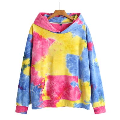 China Long sleeve anti-shrink youth tie-dye trend hoodie men's autumn street sweatshirt for sale