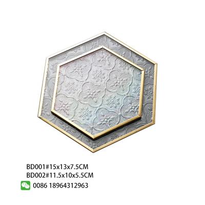 China Stylish Hexagon Glass Coaster For Home Decoration for sale