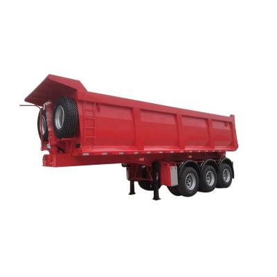 China Truck Trailer 3 Axle 4 Axle 35/40 CBM Tipper Trailer 60 Ton Dump Semi Trailer Dumper For Sale for sale