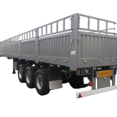 China 3 Axle Flat Bed Steel Semi Trailers For Sale 40 Feet Flatbed Truck Trailer Made In Deck Trailer China Dimensions for sale