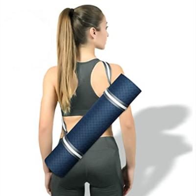 China Gacent Yoga Mat Sling Carry Belts Carry Strap Durable Nylon Cotton Adjustable Shoulder Yoga Mat Strap for sale