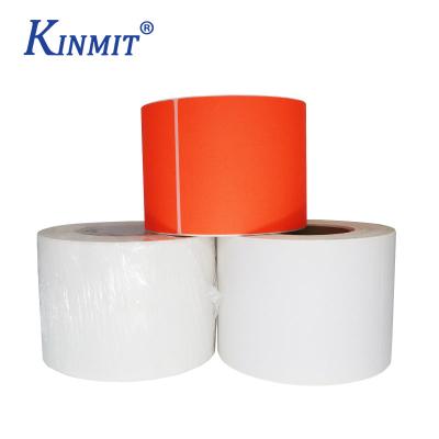 China White Thermal Paper Waterproof Sticker 40X80mm Thermal Label Elephant Roll for sale