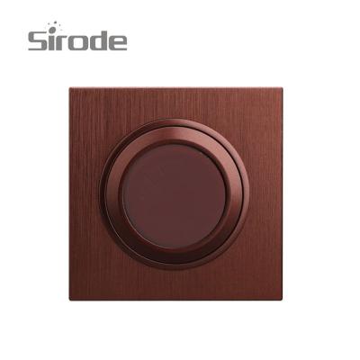 China Easy Installation Syrod Europe Standard Dimmer Switch Brown Color 6001 Series for sale