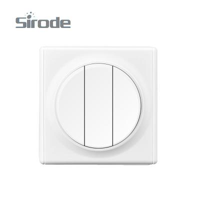 China Easy Installation Way Switch Band 1 Europe Standard 3 Sirode White Color 9206 Series for sale