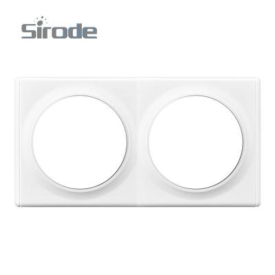 China Double Frame Easy Plug Installation Europe Standard Sirode White Color 9211 Series for sale