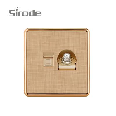 China Luxury Telephone COMPUTER Satellite TV Modern Design Sirode Low Voting Socket Outlet for sale