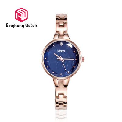 China Diseño estrellado brillante de lujo de la moda del reloj de la prenda impermeable del acero inoxidable del cielo en venta