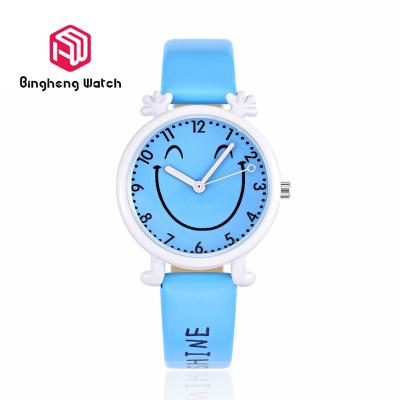 China Round Case Young Girls Watches , 30m Waterproof Unisex Leather Watches for sale