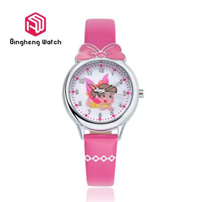 China Lovely Butterfly Dial Childrens Waterproof Watches , Girls Waterproof Watch Quartz Movement for sale