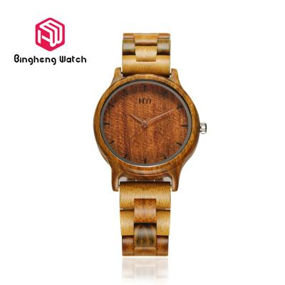 Chine Mouvement japonais de quartz de montres en bois écologiques légères de bois d'ébène d'amant à vendre