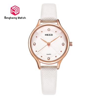 China Sample Design Classic Leather Strap Watch , 30mm Water Resistant Watch for sale