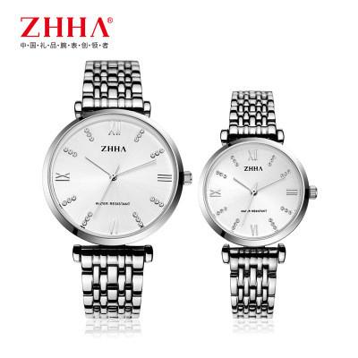 Chine Les montres-bracelet de luxe de couples de cadran mince imperméabilisent le mouvement de quartz pour des affaires à vendre