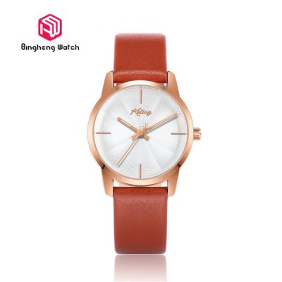 China Classic Red Quartz Stainless Steel Ladies Watch With Customized Logo for sale