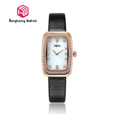 China Square Quartz Ladies Wrist Watch , Womens Gold Watches With Diamonds for sale