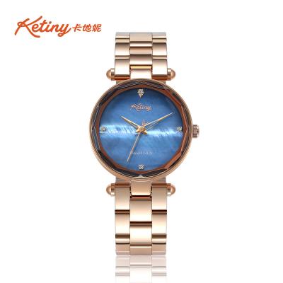 China Van de de Oppervlakteluxe van Ketinyshell het Kwartspolshorloge voor Dame/Waterdicht Armbandhorloge Te koop