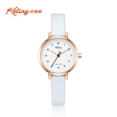 Chine Montre-bracelet de quartz de mode de cadeau de S de femmes de Ketiny “avec le bracelet en cuir de vache à vendre