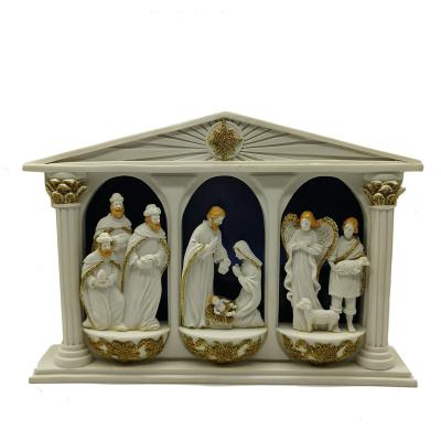 China World Religious Nativity Lit Classic Resin for sale