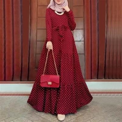 China Wholesale 2023 Dubai Popular Middle East Muslim Dress Traditional Muslim Clothing From Factory Girls Abaya Terylene for sale