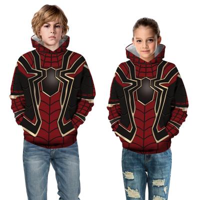 China Breathable Superhero Spiderman Boy Hoodies Big Spring Hooded Sweatshirt For Boys Kids Coats Kids Pullover Tops for sale