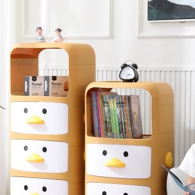 China Viable Multifunctional Home Plastic Storage Container Kids Toys Storage Rack Rack Cabinet Drawer Wardrobe Closet Cabin With Wheels for sale