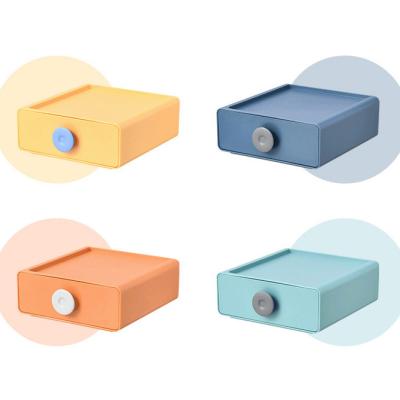 China Gloval Home Factory Viable Drop-shipping Fast Ship 4 Drawer Storage Box Desktop Office Direct Colorful Plastic Small Shelf for sale