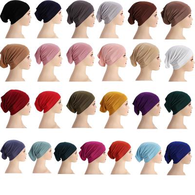 China Adult Woman Hijab Muslim Malaysian Modal Tube Cap Mercerized Cotton Women's Arabian Inner Hijab for sale