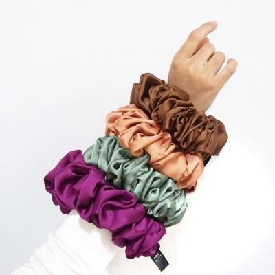 China Popular Hot Selling Hijab Scrunchies Oversized Chiffon Hair Dress For Women And Grils for sale