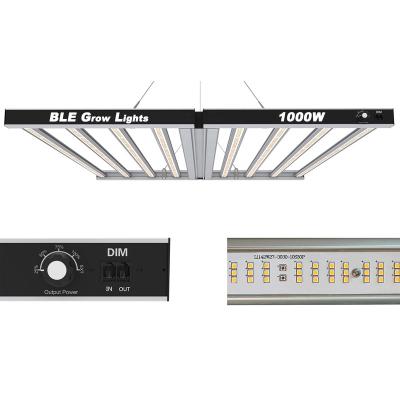 China Seed starting led plant lighting 1000w full spectrum led grow light grow with 0-10v RJ14 dimming port for sale