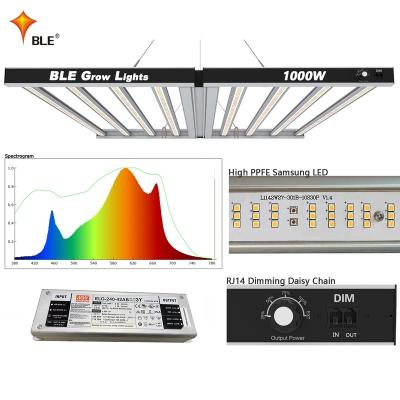 China Foldable And Dimmable Top Selling Custom Full Spectrum 660w 880w 1000 Watt Spyder Led Grow Light Bar For Greenhouse for sale