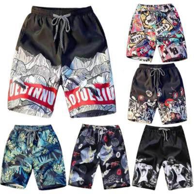 China Direct Selling Breathable Logo Men Swim Trunks Custom Made 2021 Couple Printing Beach Shorts Big Size Swim Trunks Quick-drying Beach Shorts for sale