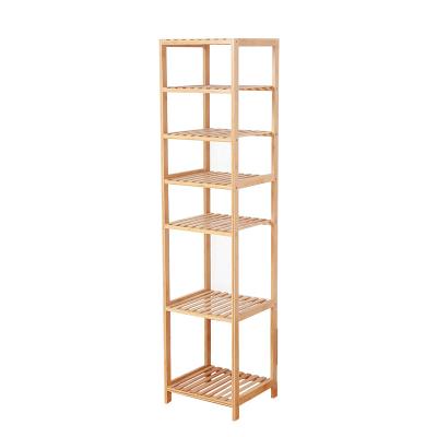 China Customized Sustainable Bamboo Bathroom Storage Shelf Display Rack Stand Holder And Towel Holder for sale