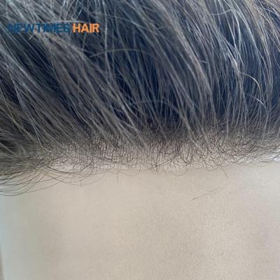 China Super Thin 0.1mm Hair Men's Hair Toupee Skin System For Men for sale